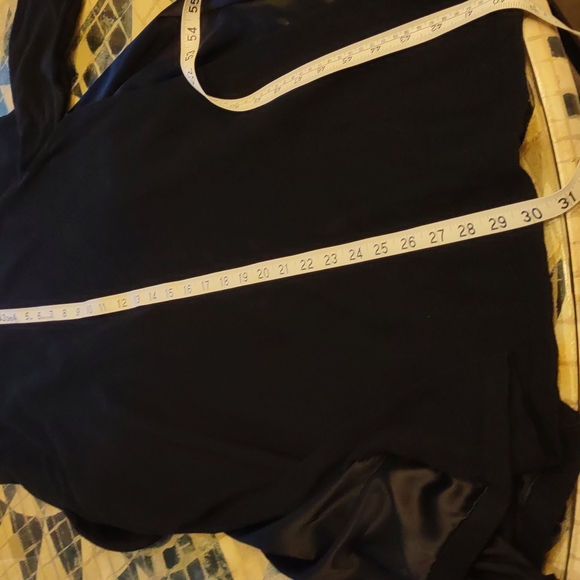 Peter Nygard Black Satin & Knit Waterfall front cardigan Size M - Picture 7 of 7